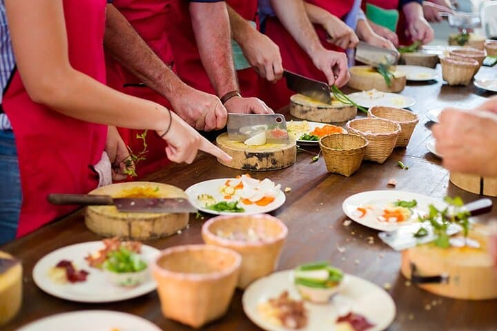 Santorini cooking class & wine tasting — hands-on Greek cuisine in a vineyard photo 2
