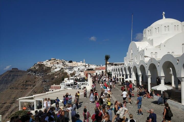 Santorini Caldera Cliffs Hike & Local Beer Tasting: Imerovigli to Fira