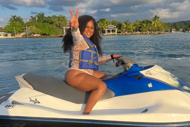 Sky-High Parasailing and Jet Ski Rush on Montego Bay's Hip Strip