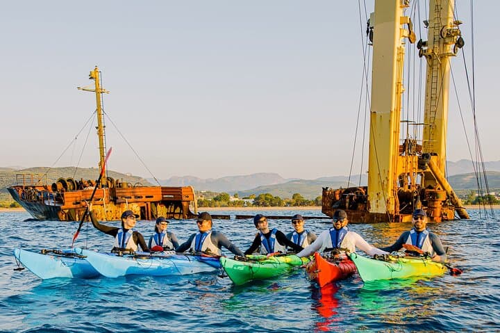 Morning Sea Kayak to Kissamos Bay Shipwreck and Private Beach