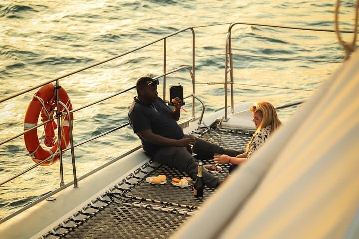 Sunset Catamaran Cruise: Champagne, Coastline & Old Nessebar Views photo 2