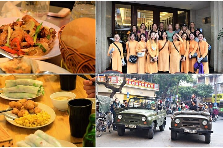 Hanoi Night Jeep Food Tour Led by Women: Old Quarter Eats & Train Street photo 3