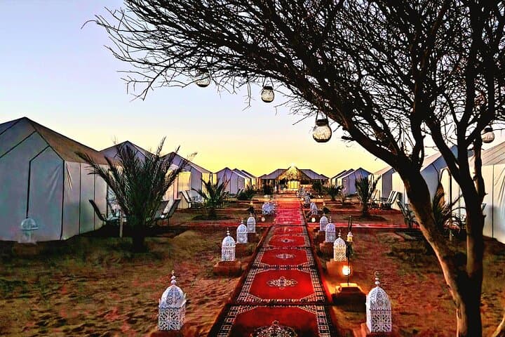 Erg Chebbi Overnight: Luxury Desert Camp & Camel Ride from Merzouga