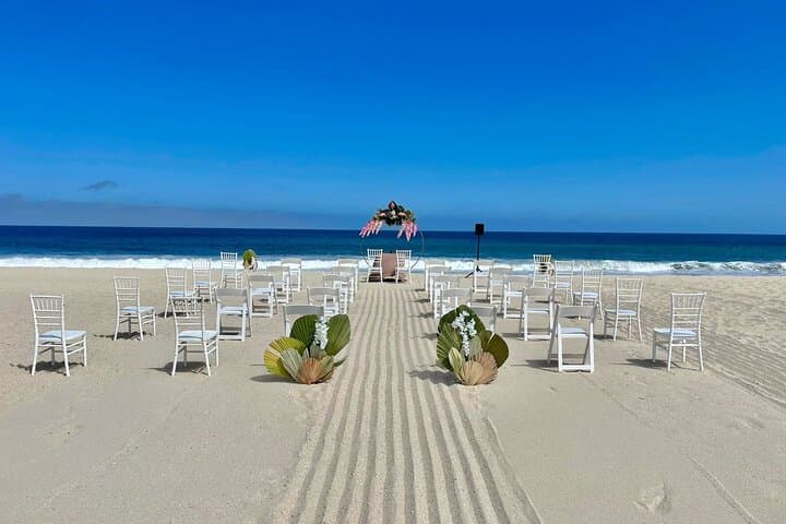 Beach Wedding at 8 Waterfalls — Cabo San Lucas Sunset Ceremony photo 2