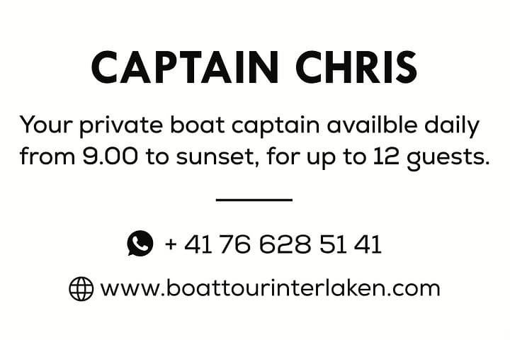Cheese Platter Cruise on Lake Thun: Private Boat Tour from Interlaken photo 5