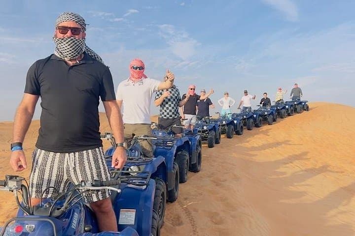 Dubai Morning Desert Safari with Quad Bikes, Dune Bashing & Camel Ride photo 3