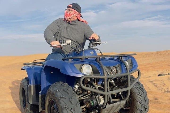 Dubai Morning Desert Safari with Quad Bikes, Dune Bashing & Camel Ride photo 4