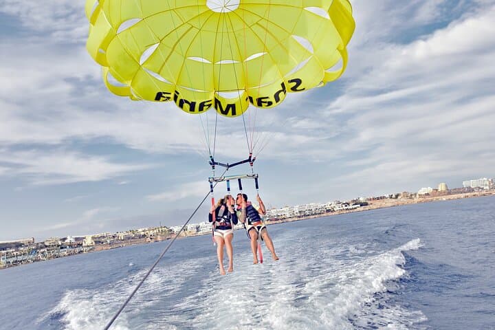 Parasailing over Sharm El Sheikh: Red Sea Sky Rides with Private Pickup photo 3
