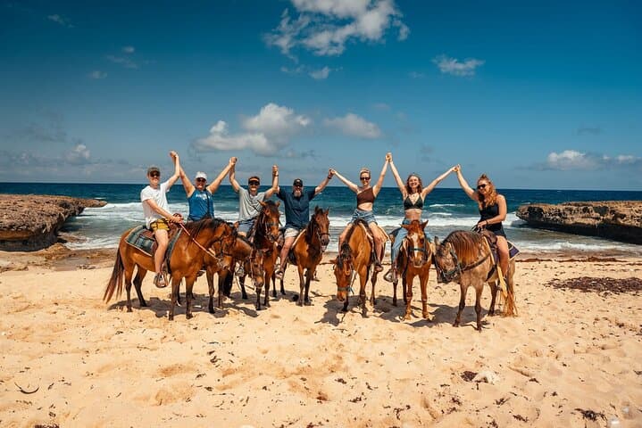 Aruba Ecological Beach Horseback Ride — Desert Trails to Turquoise Shoreline