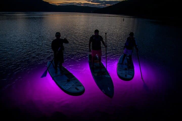 Sunset and Light-Up SUP on Chubetsu Lake near Mt. Asahidake photo 3