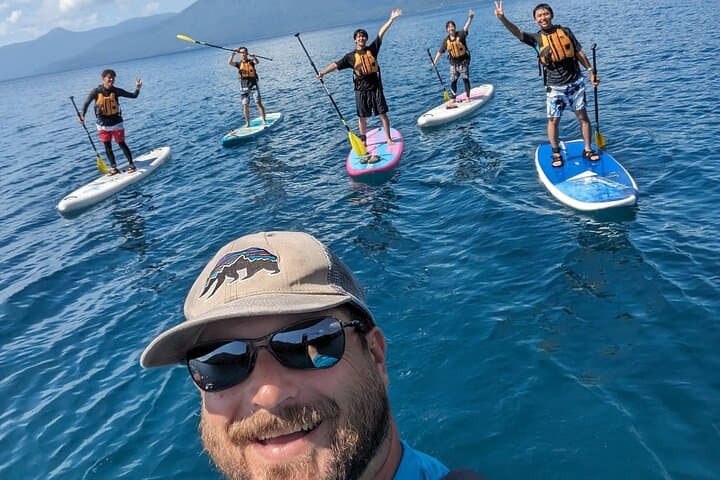 Sunset and Light-Up SUP on Chubetsu Lake near Mt. Asahidake photo 5