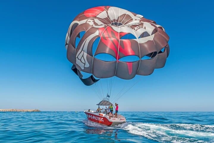 Parasail Over Rethymno Beach: Soar Above Crete’s Aegean Coastline photo 4