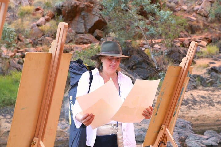 Simpsons Gap Sunset Watercolour Painting Class Near Alice Springs photo 3