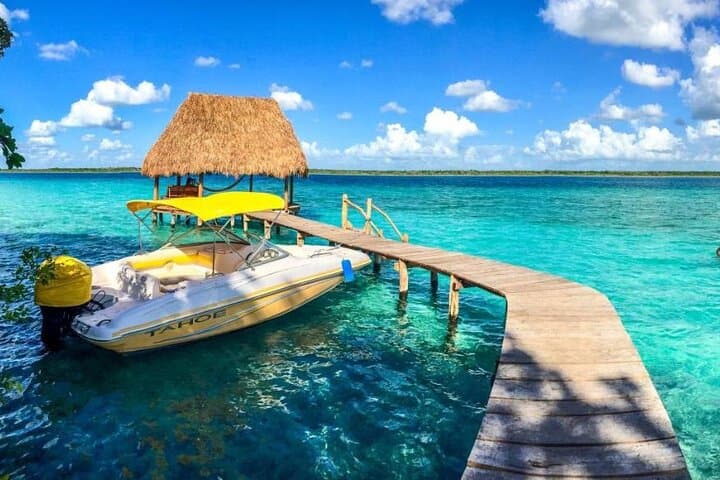 Bacalar Seven-Color Lagoon Day Tour — Boat, Cenotes & Stromatolites photo 2