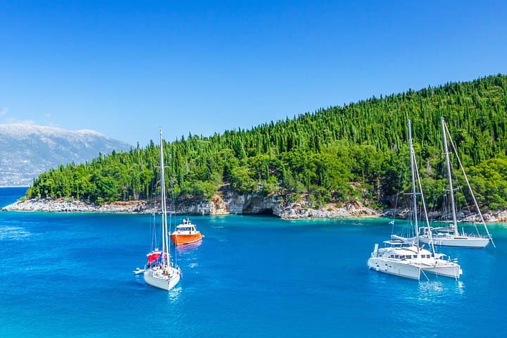 Venetian Voyage: 8-Hour Fiscardo Cruise to Amoudi & Dolphins photo 1