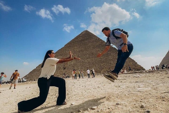 Giza Pyramids, Saqqara & Memphis: Private Day Tour with Camel Ride and VIP Lunch
