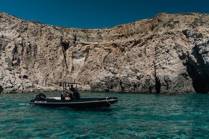 Private Speedboat Cruise Milos Polyaigos Kimolos: Swim Caves & Blue Lagoons photo 3