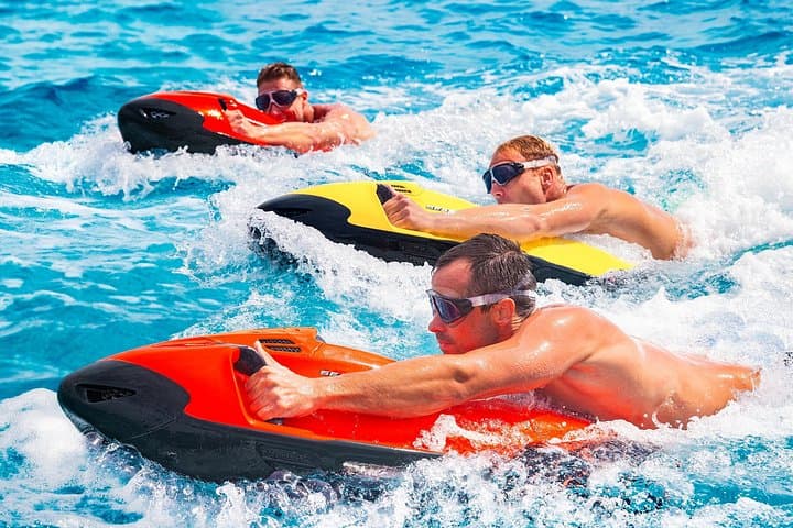 Grand Baie SEABOB & Glass-Bottom Boat: 30-Minute Lagoon Scooter Adventure photo 2