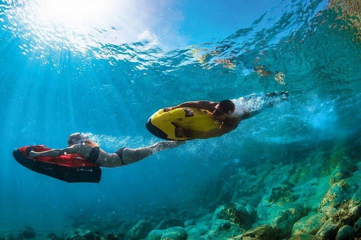 Grand Baie SEABOB & Glass-Bottom Boat: 30-Minute Lagoon Scooter Adventure photo 4