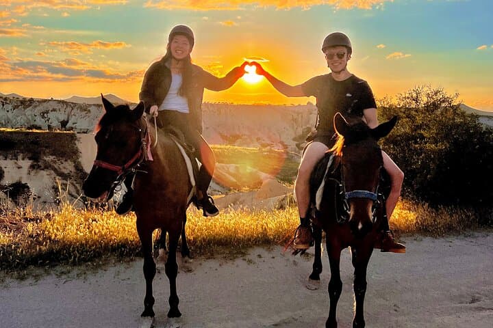 Sunset Horseback Riding in Cappadocia: Ride the Rose & Red Valleys photo 3