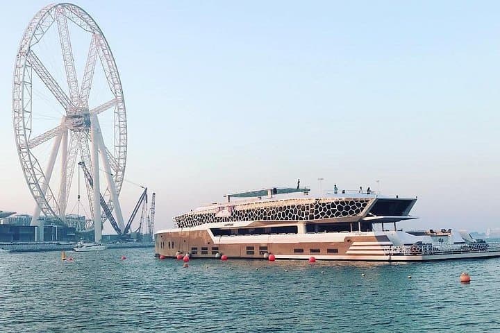 Dubai Marina Lotus Mega Yacht Dinner Cruise: VIP Skyline Dinner & Live DJ photo 1