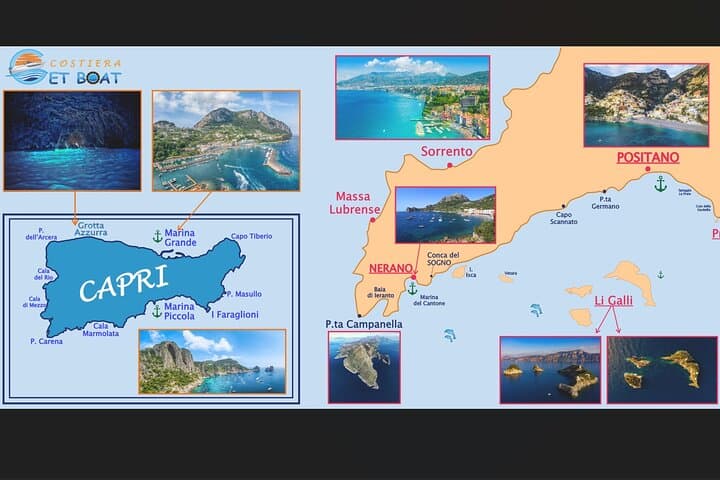 Sea-View Boat Excursion: Amalfi Coast, Capri & Li Galli Islands photo 2