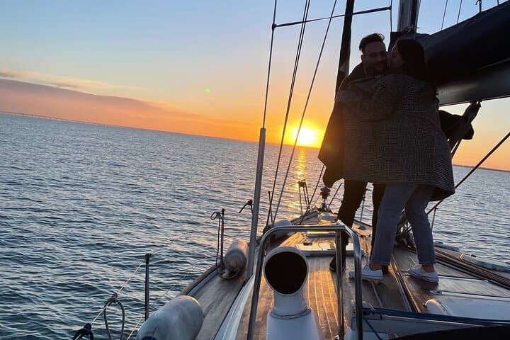 Private Sailing Proposal or Vow Renewal on the Tagus River in Lisbon