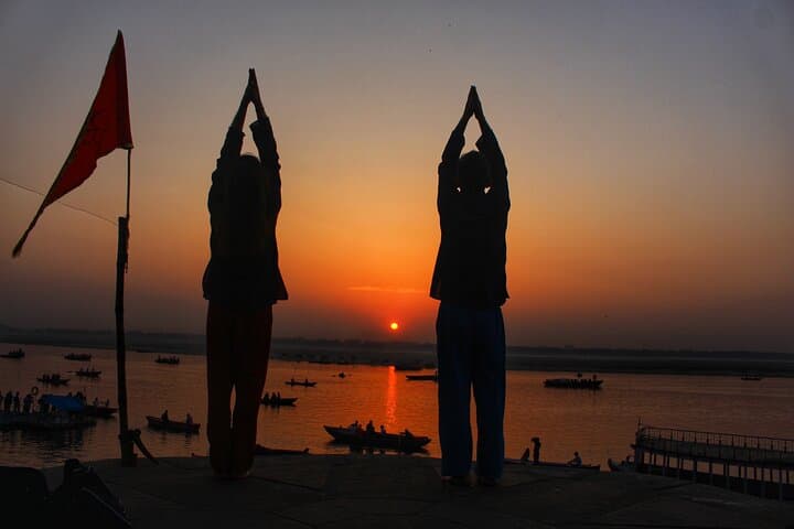 Sunrise Yoga on the Ganges with Manjeet — Varanasi Morning Session