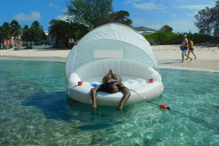 Party Float Photoshoot with Drone at Governors Beach, Grand Cayman photo 3