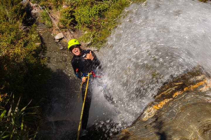 Waterfall Climb and Canyon Tour near Wanaka — Rappel Twin Falls and Explore a Matagouri-Clad Gorge