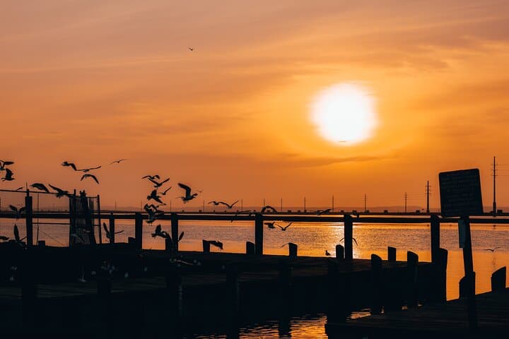 Sunset Party Pontoon Cruise on Chincoteague Island — 2-Hour Double-Deck Experience