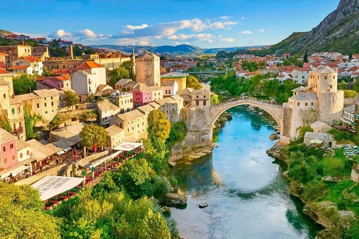 Dubrovnik to Mostar & Kravice Waterfalls — Full-Day Heritage and Waterfall Tour