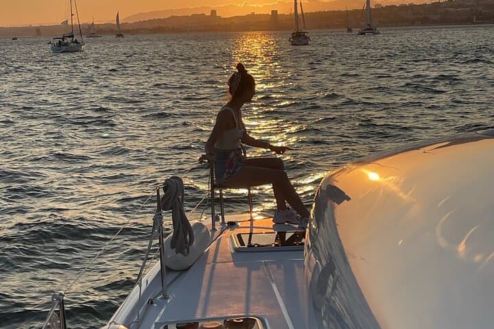 Lisbon Luxury Catamaran Sunset & Wine Cruise: Private Two-Hour Charter photo 4