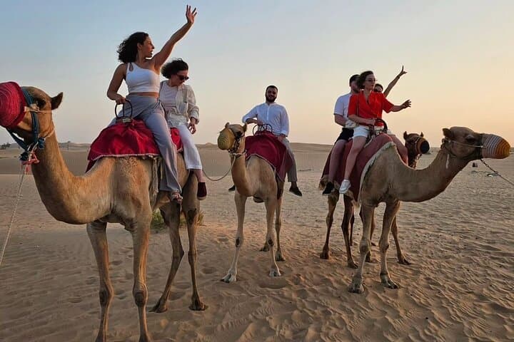 Morning Desert Safari with 30-Minute Camel Trek in Abu Dhabi photo 2
