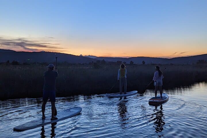 Sunset SUP on Sardinia’s Rio Posada: Evening Paddle and Flamingo Watching photo 3