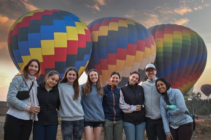 Sunrise Hot Air Balloon Over Teotihuacan: Cave Breakfast & Pyramid Views photo 6