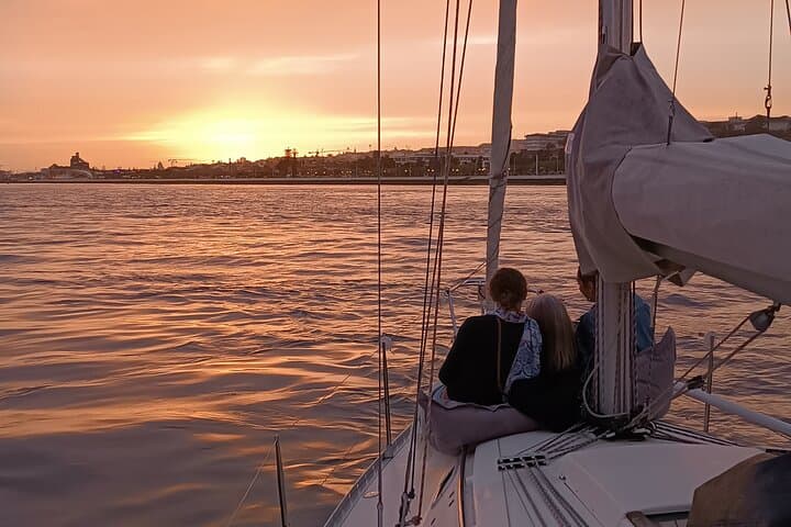 Sunset Sailing on the Tagus: Lisbon River Cruise with Snacks