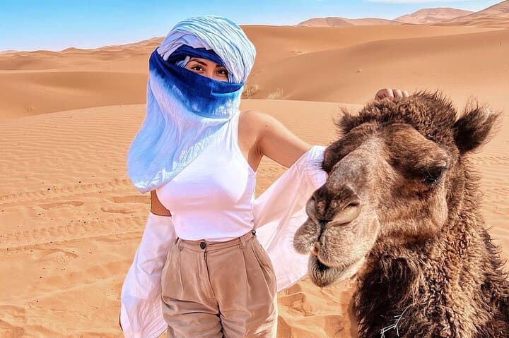 Merzouga Camel Expeditions: Overnight Camel Ride, Sandboarding & Desert Camp