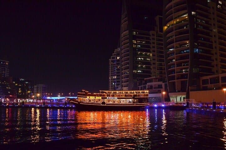 Dubai Skyline from Above and Afloat: Helicopter & Dhow Cruise Marina Tour photo 1