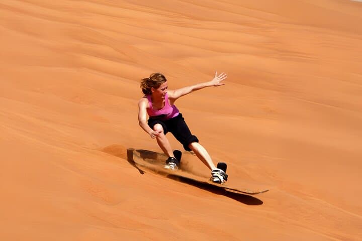 Evening Lahbab Desert Safari: Dune Bashing, Sandboarding & BBQ Under the Stars photo 3