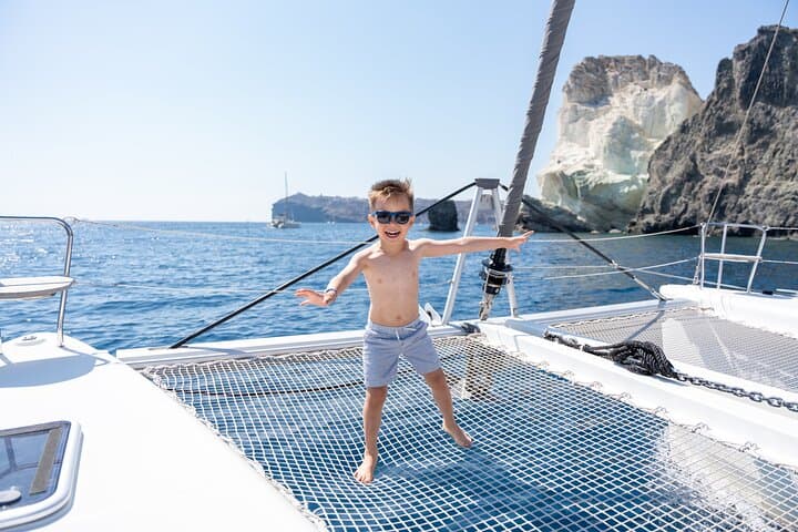 Santorini Gold Catamaran Cruise: Sunset BBQ, Snorkeling & Volcano Hot Springs photo 5