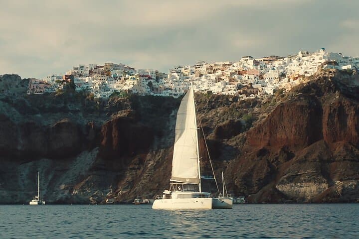 Santorini Platinum Catamaran Cruise: Red Beach, Hot Springs & Sunset BBQ photo 2