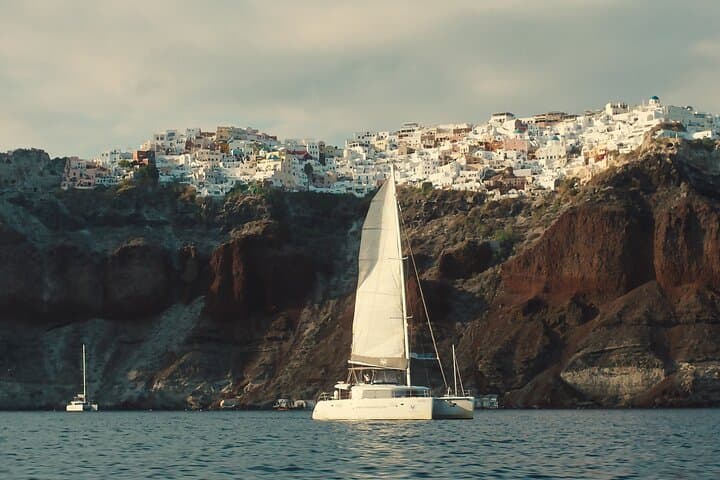 Santorini Gold Catamaran Cruise: Sunset BBQ, Snorkeling & Volcano Hot Springs photo 6