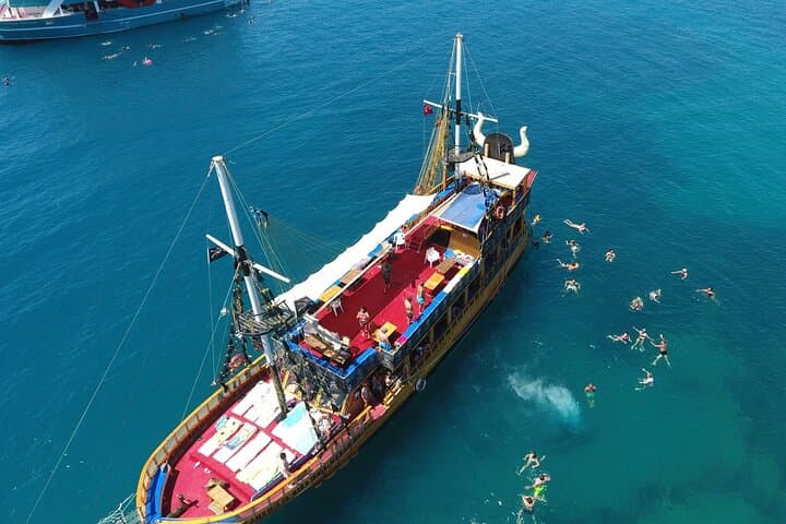 Alanya Pirate Ship Cruise: Swim Stops, Caves & Cleopatra Beach
