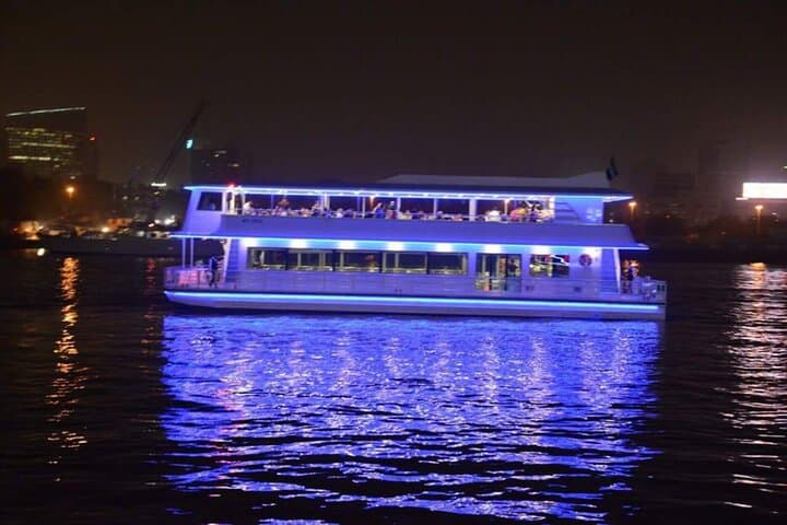 Dubai Marina Dhow Dinner Cruise: Luxury Buffet, Skyline & Tanoura Show