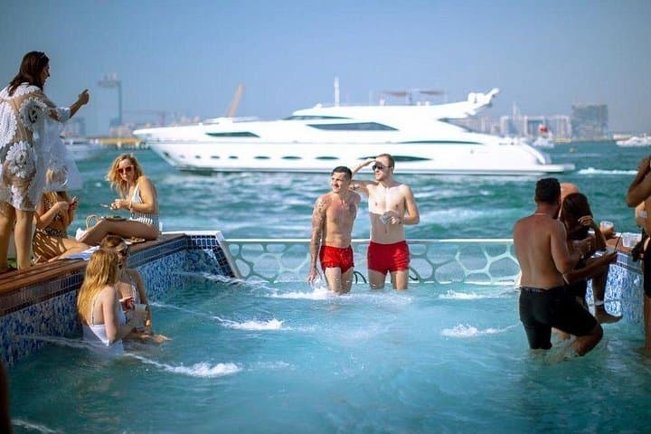 Lotus Mega Yacht Dinner Cruise Dubai Marina — Night Skyline, Live DJ & Buffet photo 4