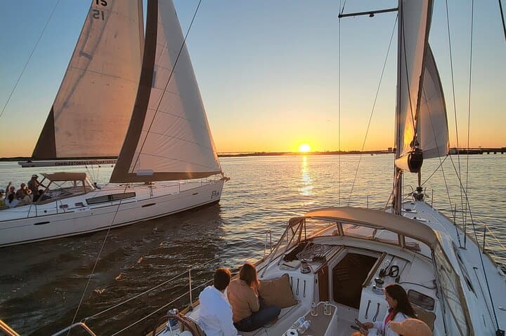 Private Sunset Sail on Fate: 50ft Luxury Yacht in Charleston Harbor