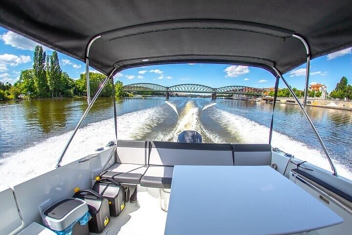 Prague Private Speedboat Cruise on the Vltava — Prosecco & City Sights photo 2