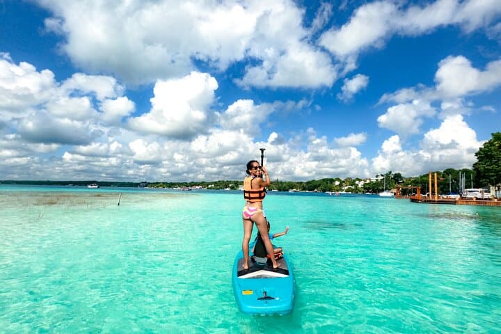 Sunrise Glide Through Bacalar's Pirate Channel and Three Lagoons SUP Tour photo 2