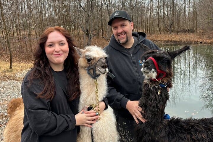 Hike & Lunch with Llamas at Dancing Goat Therapy Farm, Fredericton